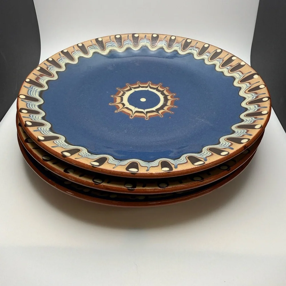 3 Williams Sonoma Decorative Ceramic Plates - Bulgaria